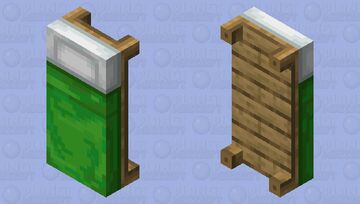 Green bed Minecraft Mob Skin