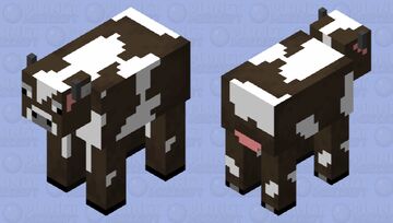 Plastic Female Cow Minecraft Mob Skin