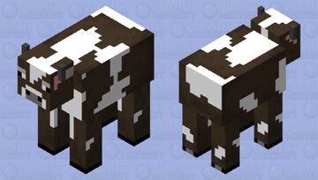 Plastic Male Cow Minecraft Mob Skin
