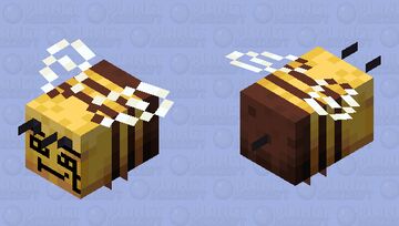 cute bee Minecraft Mob Skin
