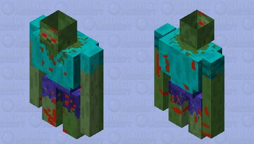 Zombie Golem Minecraft Mob Skin
