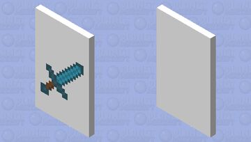 Diamond Sword Cape Minecraft Mob Skin