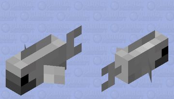 Skeleton Tropical Fish Minecraft Mob Skin