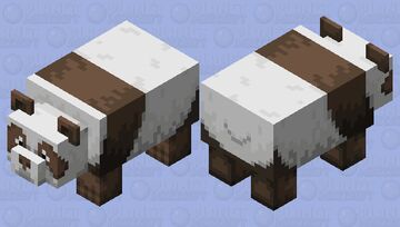 Worried Brown Panda (Fixed) Minecraft Mob Skin