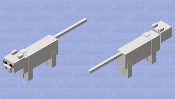 White cat Minecraft Mob Skin