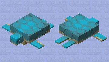 blue turtle Minecraft Mob Skin