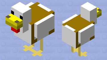Plastic Chicken (With Saddle for Baby Zombie) Minecraft Mob Skin