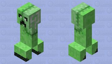 Whimsical Plush Creeper Minecraft Mob Skin