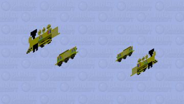 Aquafish Assassin French Locomotive Train With Tender In Assassin's Creed PJ Masks Minecraft Mob Skin