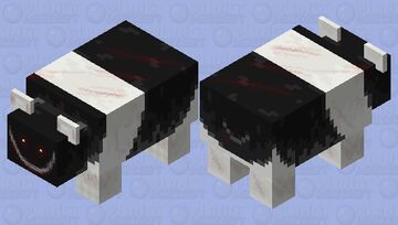 The Silent Muncher - Creepypasta Entity - Inverted and Twisted Minecraft Mob Skin