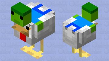 Chicken Jockey but Cursed Minecraft Mob Skin