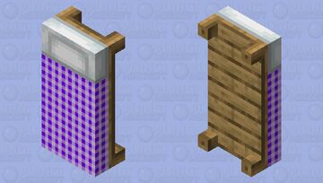 Purple plaid bedsheet Minecraft Mob Skin
