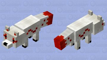 Red Cotton Tail Fox ( Inspired by Kitsune ) Minecraft Mob Skin