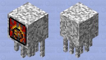 ghast with gigantic mouth Minecraft Mob Skin