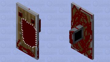 werewolf eating shield Minecraft Mob Skin
