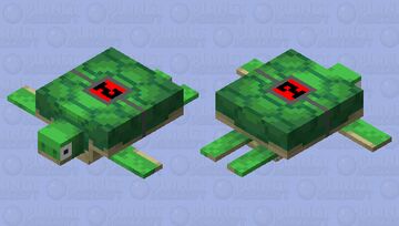 Exploding turtle Minecraft Mob Skin