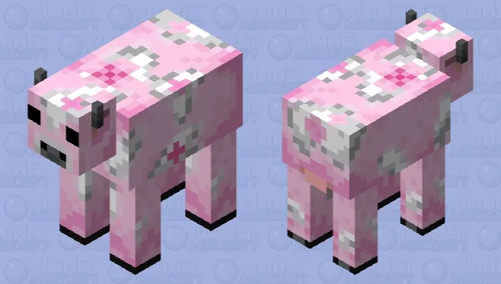 Pink Petals Cow