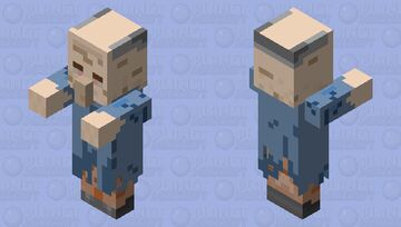 Villager zombie, #1 Minecraft Mob Skin