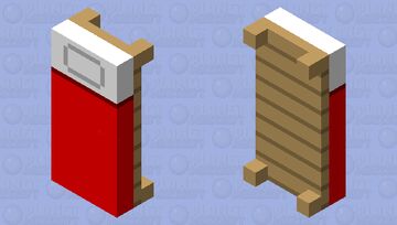 Undetailed Bed Minecraft Mob Skin