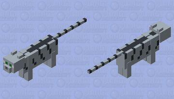 Chat gris tigré Minecraft Mob Skin