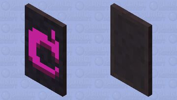 Mojang cape pink & black recolor Minecraft Mob Skin