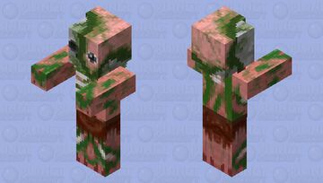 HD Zombie Pigman Minecraft Mob Skin