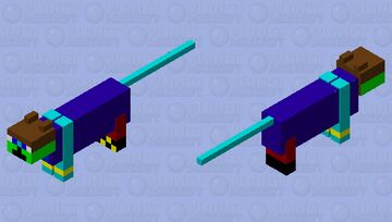 GATO AZUL Minecraft Mob Skin