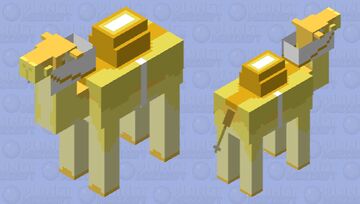 yellow camel Minecraft Mob Skin