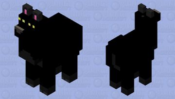 black cat lama Minecraft Mob Skin