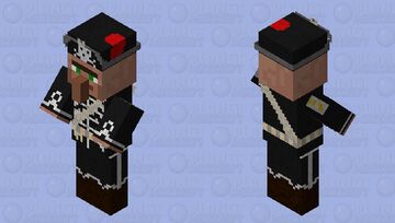 Totenkopf Husar Villager Minecraft Mob Skin