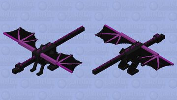 supercharged Ender Dragon remake Minecraft Mob Skin
