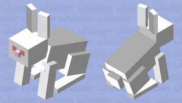 Albino rabbit practice. Minecraft Mob Skin