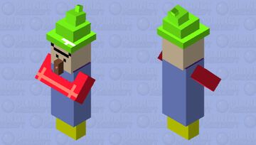 Rainbow witch Minecraft Mob Skin