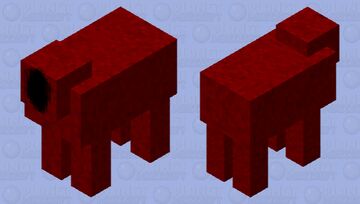 The Lamb(Trevor Henderson) Minecraft Mob Skin