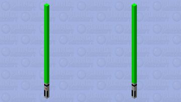 A Simple Green Lightsaber Minecraft Mob Skin