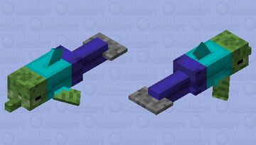 Zombie Dolphin! Minecraft Mob Skin