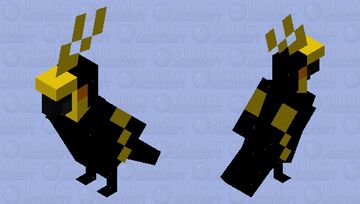 Tron Parrot (Yellow) Minecraft Mob Skin
