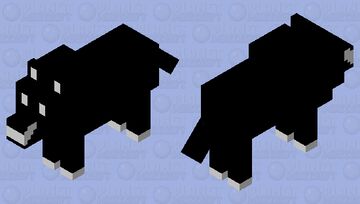 DEMON DOG Minecraft Mob Skin