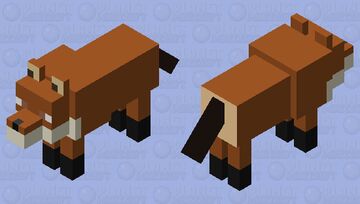 Fox-wolf abomination Minecraft Mob Skin