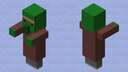 Simplified Zombie Villager Minecraft Mob Skin