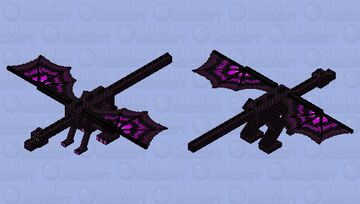 Dragon ''purple wave'' Minecraft Mob Skin