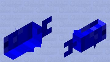 Super Blue Fish Minecraft Mob Skin