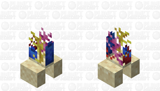 Coral Creeper Minecraft Skin