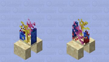 Coral Creeper Minecraft Mob Skin