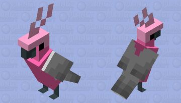 pink cockatoo Minecraft Mob Skin