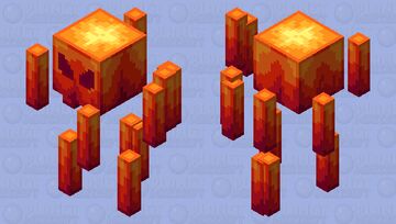 Lava Blaze (32x) Minecraft Mob Skin