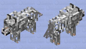 Skeleton wolf Minecraft Mob Skin