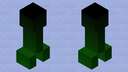 Dark Green Shaded Creeper Minecraft Mob Skin