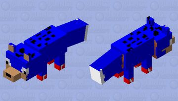 Sonic the Hedgehog Minecraft Mob Skin