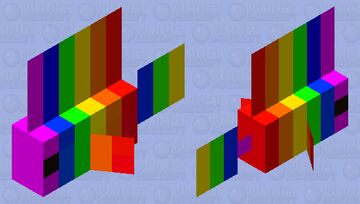 the rainbow fish Minecraft Mob Skin